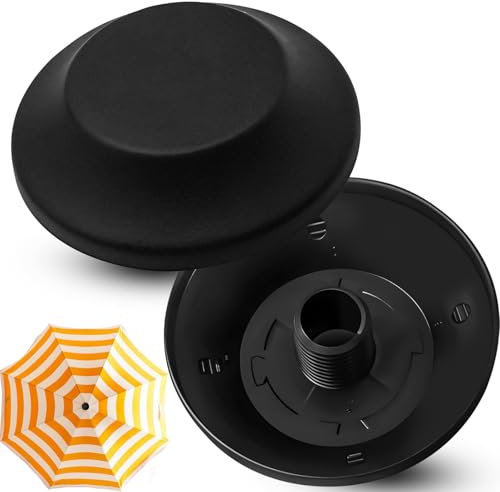 2 pezzi di tappi per punte di ombrellone da giardino, parte di ricambio per ombrellone a sbalzo da esterno, tappo a vite superiore per maniglia a palo, accessori di facile installazione, protegge