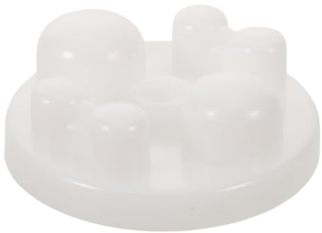 OATIPHO 3 Masajeador De Cabeza Reemplazo Del Rodillo De La Silla Cabeza De Masaje De Plástico Unidad De Rodillo Trasero White