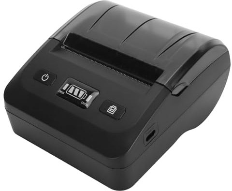 Asixxsix Impresora Térmica Bluetooth, Mini Impresora de Recibos Inalámbrica Portátil, Soporte Multilingüe para iOS Windows Restaurant Retail Cafe, Impresión Térmica Móvil
