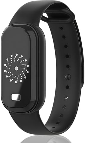 Ultrasonic Mosquito Repellent Bracelet, Electronic Insect Repellent Watch, Rechargeable Anti Mosquito Bracelet & Insect Repellent Band, Long Lasting Protection Ultrasonic Mosquito Repellent (Black)