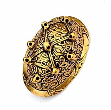Battle-Merchant Wikinger Schalenfibel Morberg im Jellingstil Gewandschließe Mystische Brosche Wikinger Gewandschmuck Fibel verschiedene Ausführungen