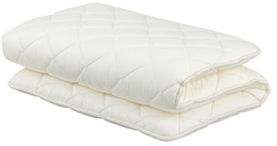 FULI Colchón de futón japonés, cama plegable y portátil, almohadilla de dormir enrollable, Shikibuton, fabricado en Japón (blanco, individual)
