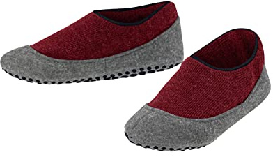 FALKE Unisex Kids Cosy Slipper K HP Wool Grips On Sole 1 Pair Grip socks, Pink (Red Pepper 8074), 1-2