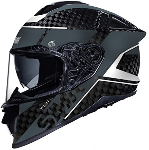 SMK Titan Carbon Nero Helm (White,XS (53/54))