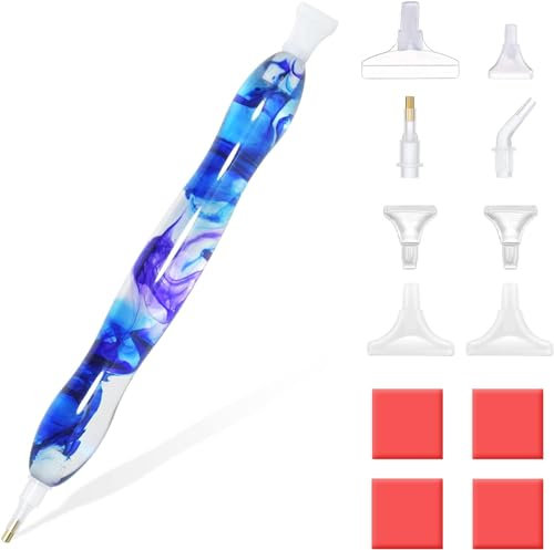 RECORDARME Diamond Painting Zubehör Stift,Ergonomisch Diamond Painting Harz Stift, DIY Diamant-Malerei Zubehör und Werkzeuge für Diamant Malerei (Klarer Himmel)