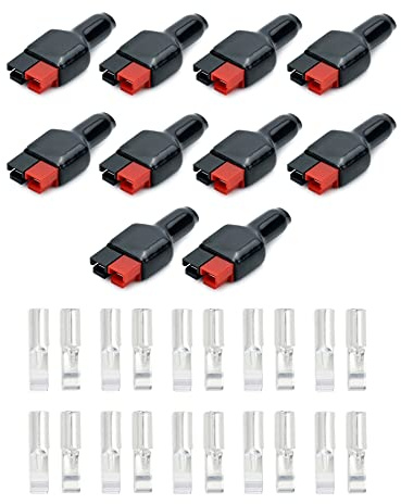QWORK® 30A Conector de Batería de Desconexión Rápida, Conectores de Alimentación Modulares (10 Pares)