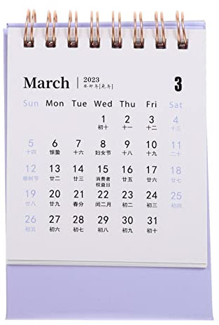 Zerodeko Tischkalender Für Schreibtisch Monatskalender Haushaltskalender Stehkalender Fürs Büro Wohnaccessoire in Leuchtenden Farben Geeignet Für Zuhause Schule Und Büro