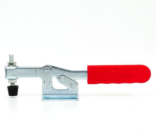 INGDAUM® 1 Stück GH-203F Waagerechtspanner Einstellbare Kniehebelspanner Schnellspanner Knebelklemme für Vorrichtungsbau, Montage, Maschinenbau, Holztechnik (1, GH-203F (227 kg))