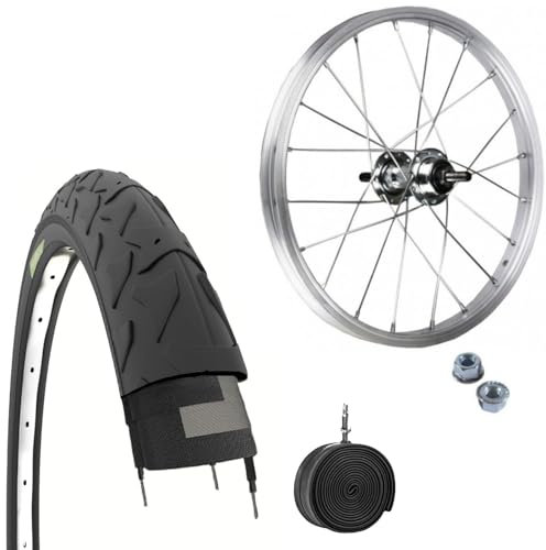 Vorderrad Felge 16 x 1,75 cm + durchgestrichene Abdeckung MTB 16 x 1,95 (50-305) + 16 Zoll Mountainbike Schlauch, Mountainbike Zubehör