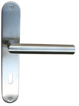 TrendLine BB-Langschildgarnitur Edelstahl 23,5 x 4 cm abgerundet Türklinken & -griffe