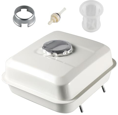 Depósito de combustible para Honda GX160 5.5 HP GX200 6.5 HP 168F 170F GX140 GX120 motor blanco con filtro de tapa de gasolina reemplaza 17510-ZE1-020ZA