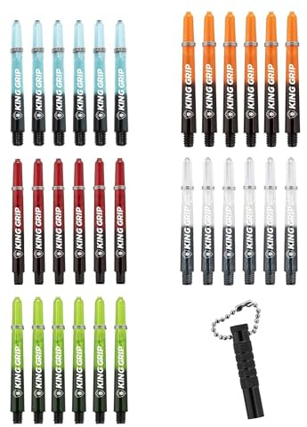KOTO - Shaft Kollektion Dart, 30 Nylon Shafts, 10 Sets Robuste Dart Shafts für Steel Tip & Soft Tip Darts, Dart Zubehör