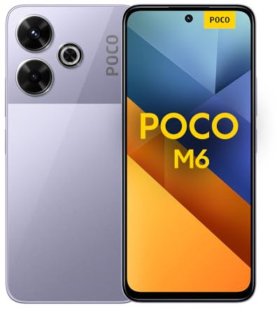 POCO M6 Smartphone, 8+256GB Handy ohne Vertrag, 90Hz 6,79'' FHD+Display, 108MP Kamera, 5030mAh, 33W FastCharge, Dual-SIM, Purple