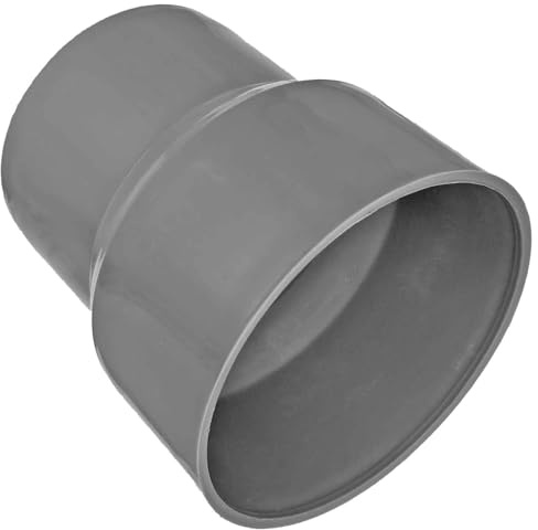 MegaHaustechnik HT Anschlußstück DN50 von Gußrohr Metallrohr, mit Innendurchmesser 75mm Aufnahme für Gummimanschette Innendurchmesser 50mm, mit Steck-Ende für Rohrmuffe DN50, Abwasser Kunststoff