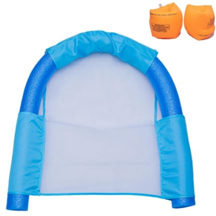 Schwimmen Nudelstuhl, Poolnudeln Schwimmnudeln Sling Mesh Stuhl Wassersitz Nudel Netz Poolnudel Net,Wassernetz U-Sitz Tragbarer Pool-Schwimmstuhl Mesh Noodle Sling Lounge Für Kinder Erwachsene