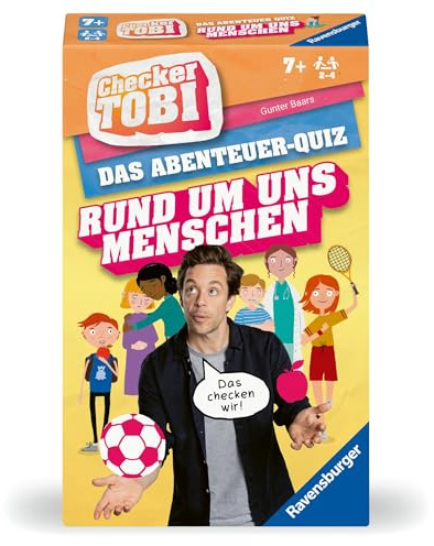 Ravensburger Checker Tobi Rund um Uns Menschen - Kinderspiel ab 7 Jahre