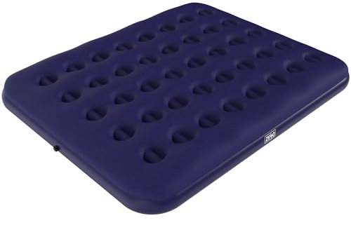 ZENO Double Airbed | Air Bed | Blow Up Mattress with Flocked Non Slip Design | Ultra Comfortable Air Mattress for Indoor & Outdoor Use | Easy To Inflate Airbed | Leak Resistant