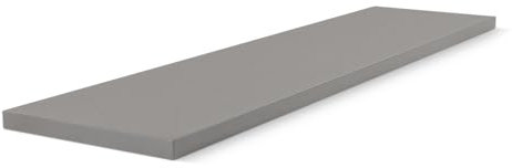 HausFux studioLINE MDF-Innenfensterbank nach Maß - 1,8 cm stark, melaminbeschichtet, mit ABS-Kante - Made in Germany - individueller Zuschnitt (Platin Grau, T x L | 25 x 180 cm)