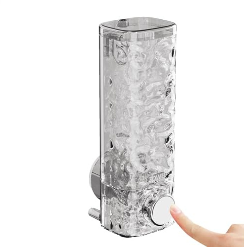 Kein Bohren, Shampoo-Spender Für Die Dusche – Aus Dickem, Verschleißfestem PET-Material, Körperseifenspenderflasche Mit Saugnapf | 450 Ml, Spender