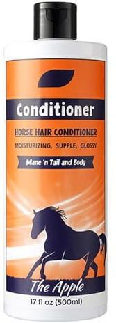 Zuasdvnk Mane Shampoing Mane & Tail Shampooing nourrissant profond 500 ml Après-shampoing – Solution de bain douche, accessoires de soins pour chevaux, brillance, démêlage, saleté et poussière