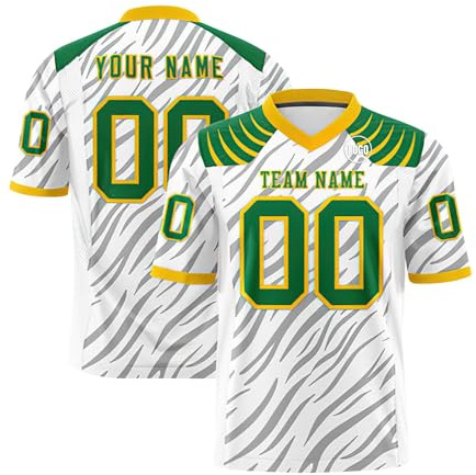 Generisch Personalisiert American Football Trikot Personalized Printed Team Name & Number für Herren Damen Kinder Jugend Trikot Herren Fussball