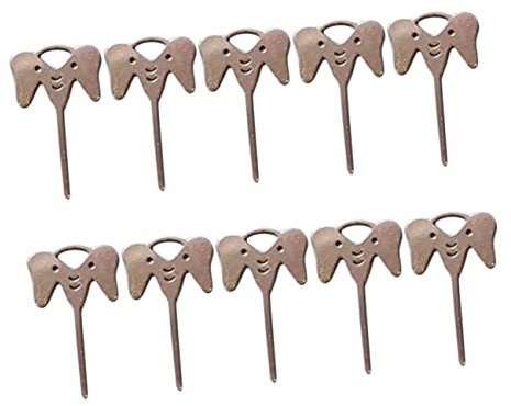 VILLCASE Extractor de Sim para Teléfono Móvil Herramienta de Extracción de Tarjeta Aguja para Sim Acero Inoxidable 10 Piezas Práctico y Duradero para Móviles Color Plateado