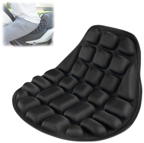 DECAIK Cojín de Asiento de Motocicleta para Harley Davidson Forty Eight, Cojín Transpirable Que Absorbe Los Impactos, Cojín Antideslizante para Asiento de Motocicleta
