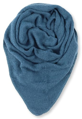 malito - Damen Modeschal - weicher Dreiecksschal Unifarben & Leo Print - langer flauschiger XXL Winterschal S601