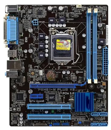 Processore Scheda madre Fit For ASUS P8H61-M PLUS V3 LGA 1155 supporta i5-3570K i5-3470 i7-3770K i3-3220 2100 Xeon Core CPU H61 16 GB PCI-E X16 uATX