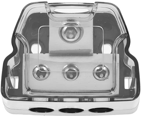 HIAKDOFT Blocco Distribuzione Alimentazione Auto Vie Morsettiera Giunzione Resistente Anti-corrosione per Amplificatore Audio Installazione Facile per Impianto Audio Auto