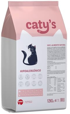 Caty’s Pienso Natural para Gatos Esterilizados 12 Kg - Comida Seca de Salmon – Comida Hipoalergenico de Alta Digestion - Sin Maíz ni Soja - Producto Nacional 100%