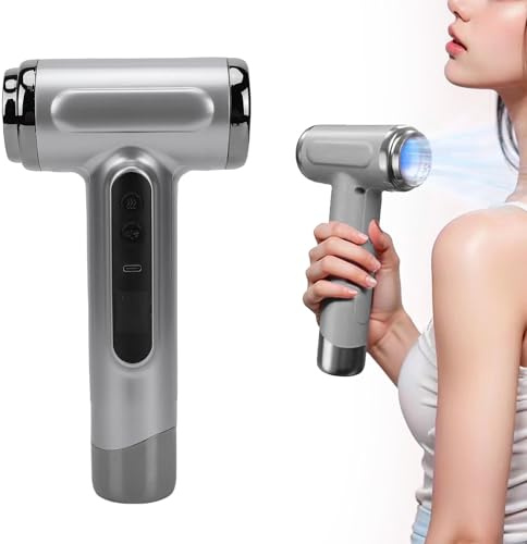 Vikye Secador de Pelo Inalámbrico, Secador de Pelo Portátil Recargable de 15600 MAh con Carga USB de Viento Frío y Caliente de 200 W, para Viajes, Camping, Gris