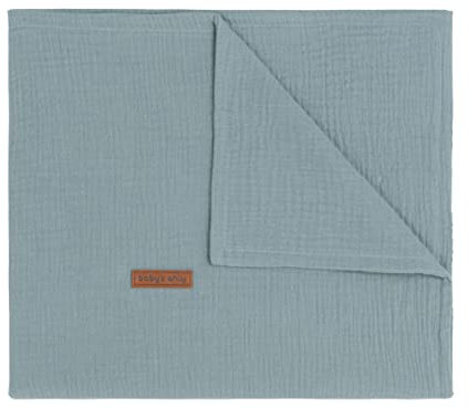 Baby's Only - Babydecke Breeze - Baby bettwäsche aus Baumwolle - Für wärmeren Tagen - Wiege und den Kinderwagen - Hydrophilen Stoff - für Jungen und Mädchen - Stonegreen - 70x95 cm
