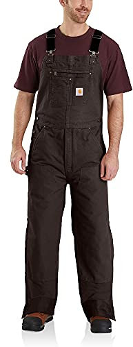 Carhartt Latzhose für Herren, gesteppt, gefüttert - Braun - XXL (Kurz)
