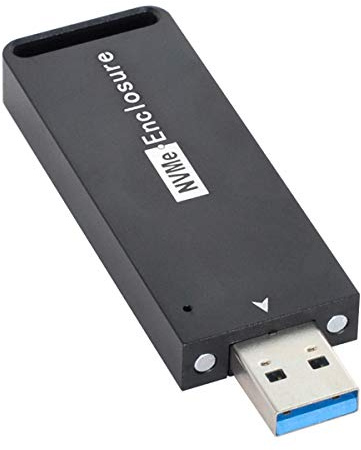Xiwai USB 3.1 Gen2 10 Gbit/s auf NVME PCI-E M-Key Solid State Drive Externes Gehäuse 2230/2242 mm
