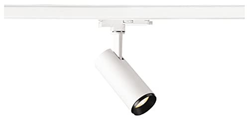SLV 3 Phasen System Leuchte NUMINOS® DALI S/LED 3-Phasen-Strahler, Spot, Decken-Strahler, Decken-Leuchte, Schienensystem, Innen-Beleuchtung / 2700K 10.42W 985lm weiß dimmbar 24Grad