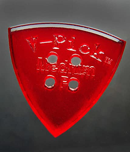 V-Picks™ »HOT TAMALE - GUITAR AND MANDOLINE PICK« Plektren für Gitarre und Mandoline - 2.75mm - Farbe: Ruby Red