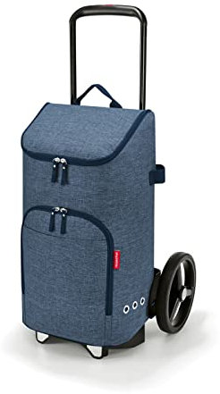 reisenthel citycruiser Bag Twist Blue Einkaufstrolley-Gestell für den citycruiser und klappbare Transportkarre in einem Mit Stabiler Bodenplatte und Einer Belastbarkeit von 20 kg, Couleur:Twist Blue
