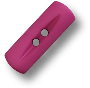 6er Set knallig lila- bis magentafarbene, kleine Knebelknöpfe aus Kunststoff. Ø: ca. 6x18mm!