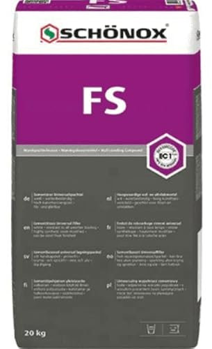 Schönox FS Fassadenspachtel, 4kg, weiß, Spachtelmasse, Bausanierung