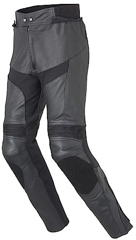 Sport Men 191 Motorrad Lederhose Herren, Klasse A Zertifizierte Motorradhose, Bequeme Motorradhose Herren mit Protektoren, Knieprotektoren Entnehmbar & Höhenverstellbar, Größe 50