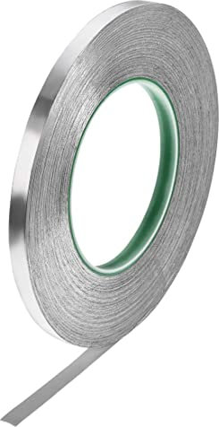 XYWHPGV Nastro in foglio di alluminio da 8 mm Nastro ad alta temperatura per HVAC, sigillatura, rappezzatura Nastro adesivo per condotti di aria calda e fredda 50 m / 164 piedi(43d08 e3213 6fc78 17e66