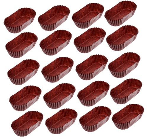 Mobestech Pirottini Sfusi Bicchieri Di Carta a Tulipano Tortiera Quadrata Fodere Per Torte Ovali Tortiera Ovale in Carta Per Dolci Fodera Di Per Pane Barca Torta Bambino Rettangolo