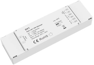 LEDKIA LIGHTING Convertitore Dimmer da DALI a 0-1/10V Compatibile con Pulsante Bianco