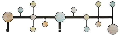 Wandgarderobe Wandmontierter praktischer Aufbewahrungshaken, runder Kleiderbügel im Dot-Design, zum Aufhängen, Wäscheständer für Jacken, Hüte, Handtücher, Bademäntel