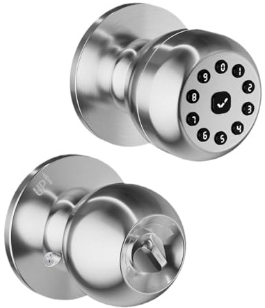 Cerradura de puerta de entrada sin llave con teclado, perillas de puerta inteligentes, cerradura de código, perillas de puerta para interiores, dormitorios, apartamentos