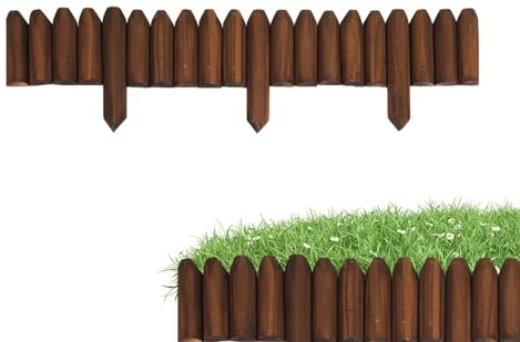 Clôture de jardin en bois, bordure de jardin en bois - Bordure de paysage Bordures décoratives flexibles | Écran de de porte de clôture en bois, bordure de parterre de fleurs bordure décorative, bordu