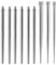 GXGM 9 Pcs Piercing Taper Insertion Chirurgenstahl 14G 16G 18G für Ohr/Nase/Lippe/Bauch/Nippel/Zunge Piercing Tool Body Stretching Piercings Kit Assistant Tool