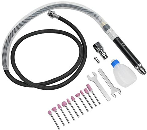 Bleistiftschleifer, Luftschleifer-Werkzeug, Pneumatisches Bleistift-Stabschleifer-Set, Luft-Stabschleifer, Stabschleifer-Set, Tragbares Polier-Gravierwerkzeug,