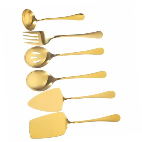 Ciieeo Set De Para Pasteles Acero Inoxidable Utensilios Para Servir Tenedor y Cuchara
